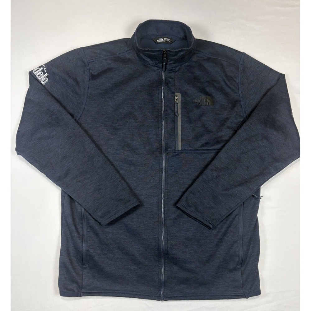 North Face Modelo Beer Navy Fleece Lined Jacket Full Zip Men's Large.